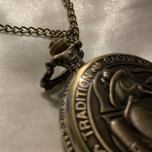 Firefighter St Florian Pocket Watch w/Chain 🧯🚒 - Picture 7 of 10